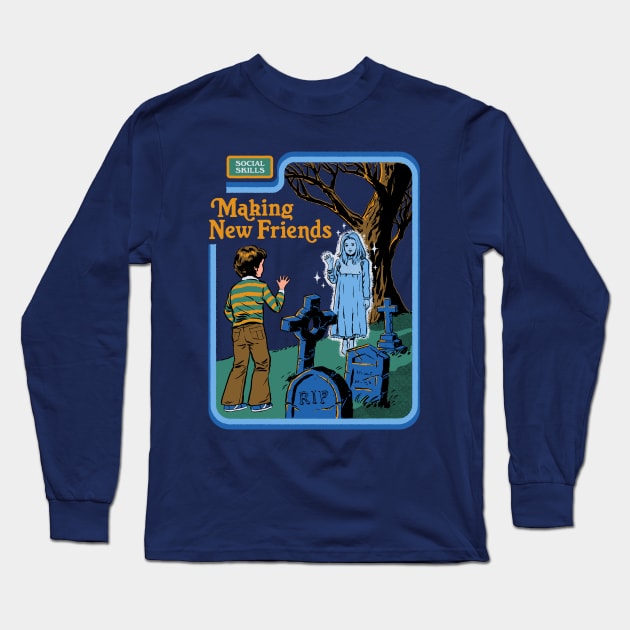 Making New Friends Long Sleeve T-Shirt by Steven Rhodes